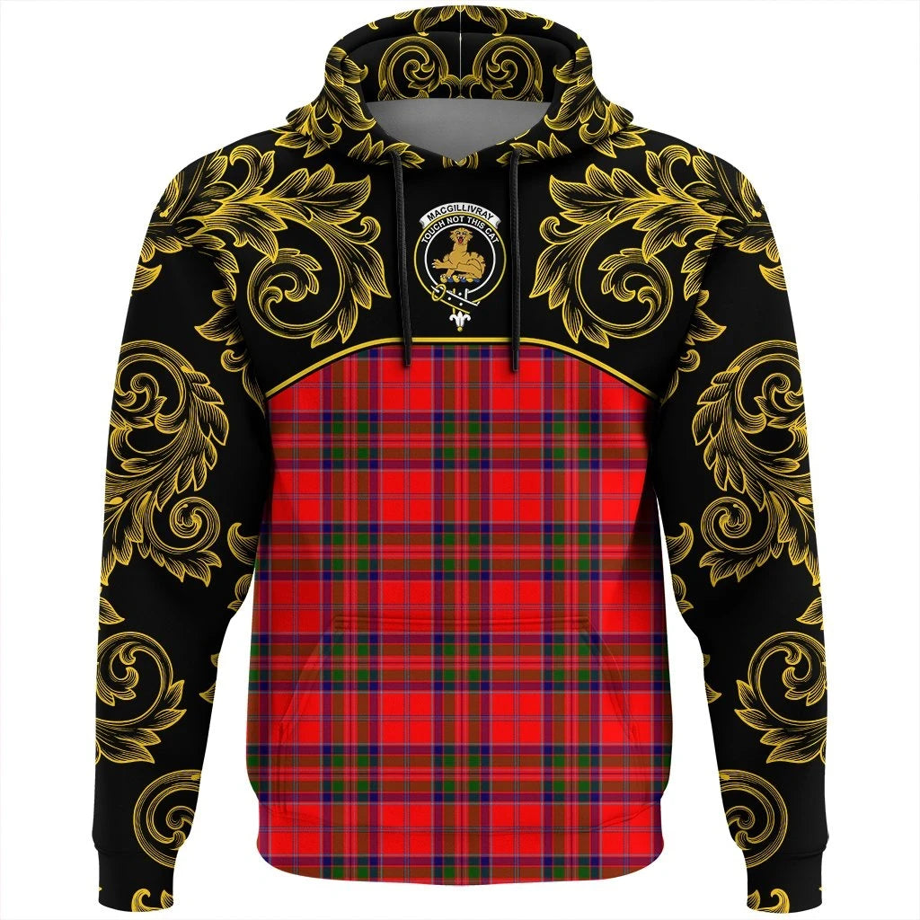 MacGillivray Modern Clan Hoodie, Scottish Tartan MacGillivray Modern Clans Hoodie Empire Style