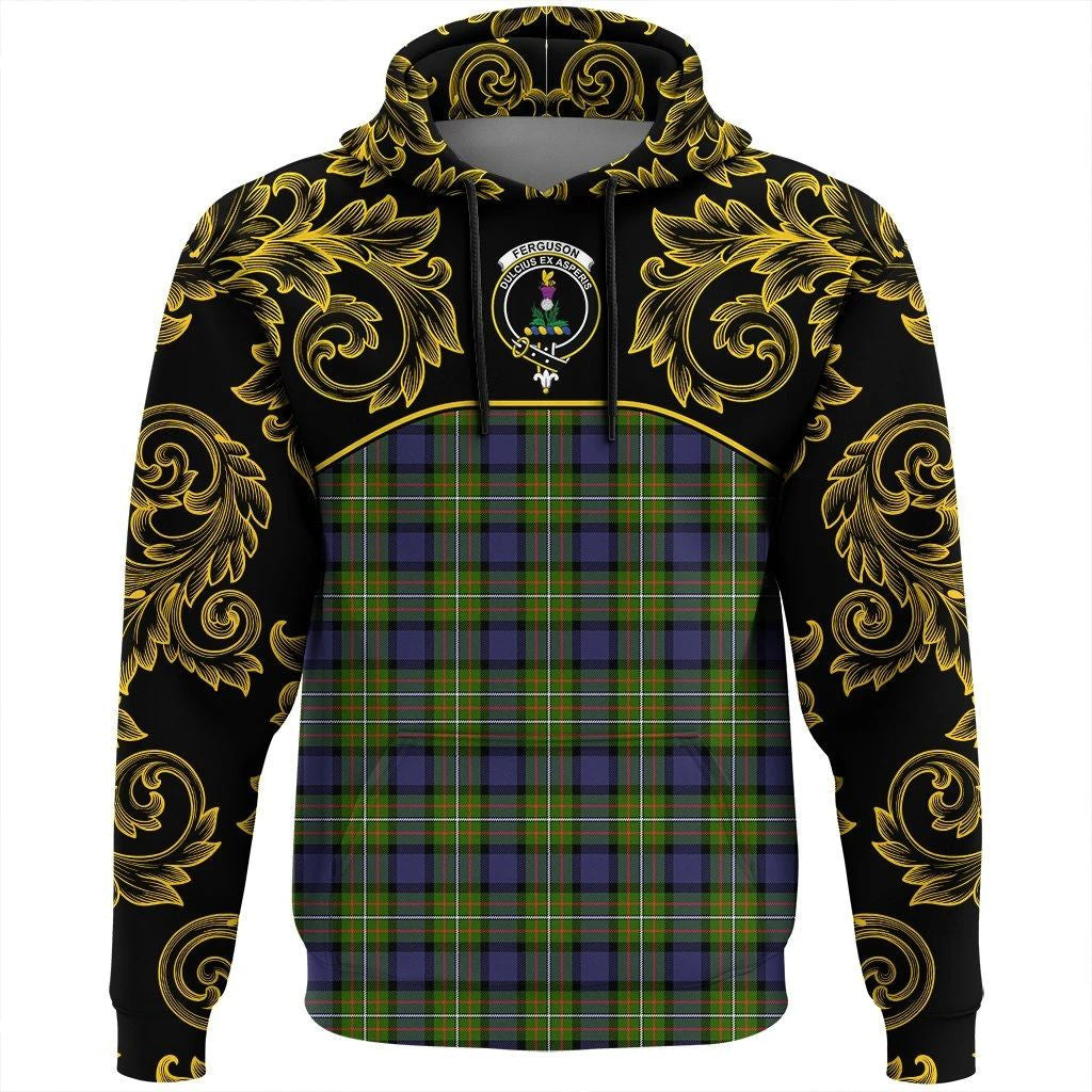 Fergusson Modern Clan Hoodie, Scottish Tartan Fergusson Modern Clans Hoodie Empire Style