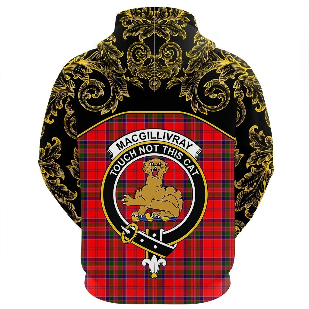 MacGillivray Modern Clan Hoodie, Scottish Tartan MacGillivray Modern Clans Hoodie Empire Style