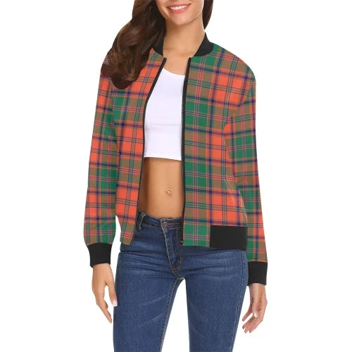 Stewart of Appin Ancient Tartan Plaid Bomber Jacket