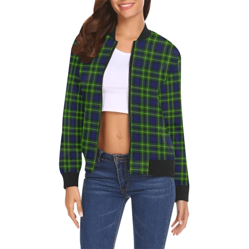 Campbell of Breadalbane Modern Tartan Plaid Bomber Jacket