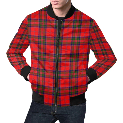 MacGillivray Modern Tartan Plaid Bomber Jacket