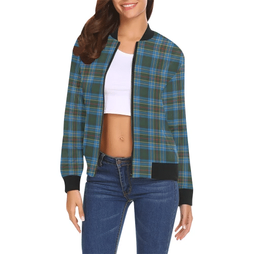 Cockburn Modern Tartan Plaid Bomber Jacket