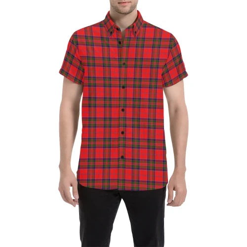 Scottish Tartan MacGillivray Modern Clan Short Sleeve Shirt Plaid Style