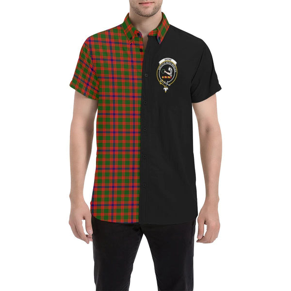 Skene Modern Clan Short Sleeves Shirt, Scottish Tartan Skene Modern Clans Short Sleeves Shirt Half Style