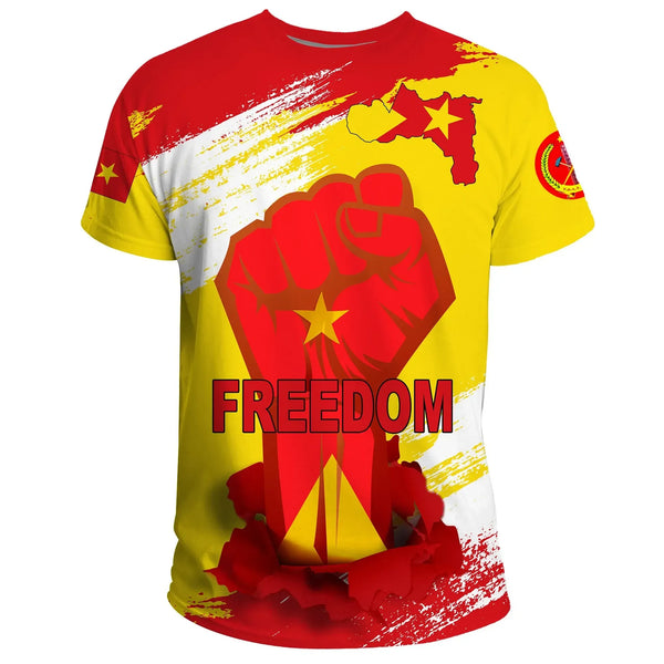 Freedom Tigray Flag And Map T-shirt