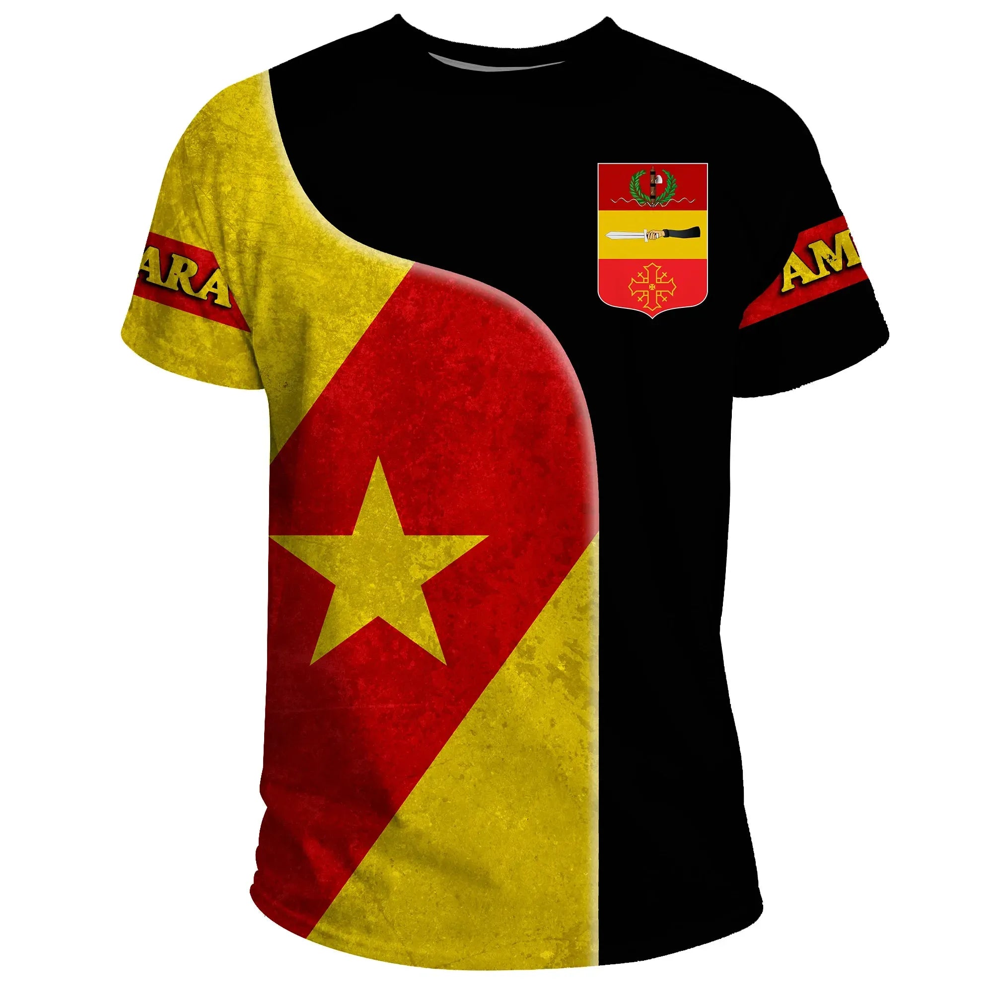 Amhara Flag Coat Of Arms T-shirt