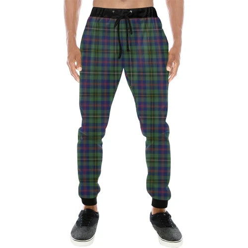 Wood Modern Tartan Plaid Sweatpant