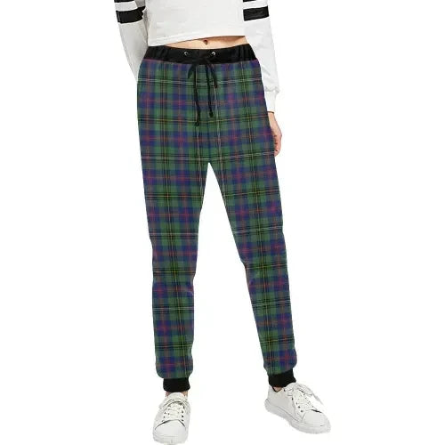 Wood Modern Tartan Plaid Sweatpant