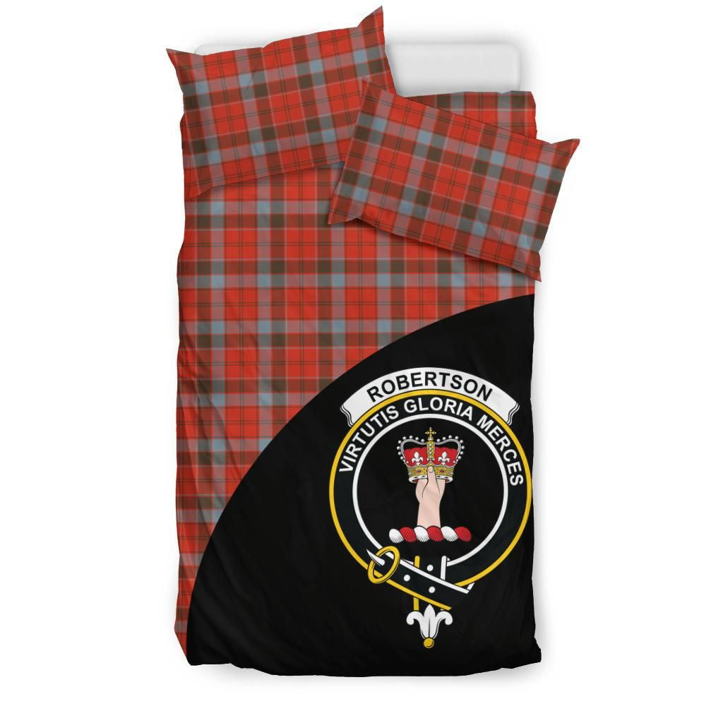 Robertson Weathered Clan Bedding Set, Scottish Tartan Robertson Weathered Clans Bedding Set Wave Style