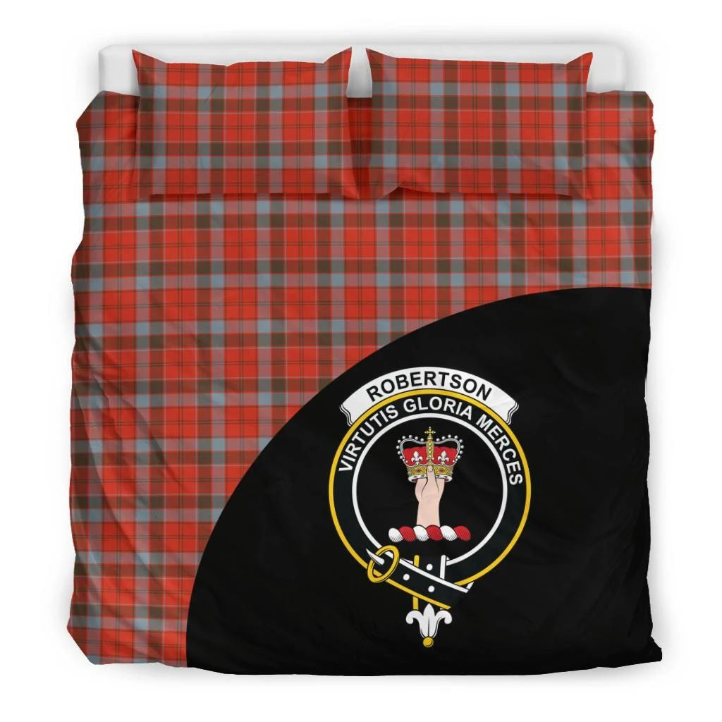 Robertson Weathered Clan Bedding Set, Scottish Tartan Robertson Weathered Clans Bedding Set Wave Style