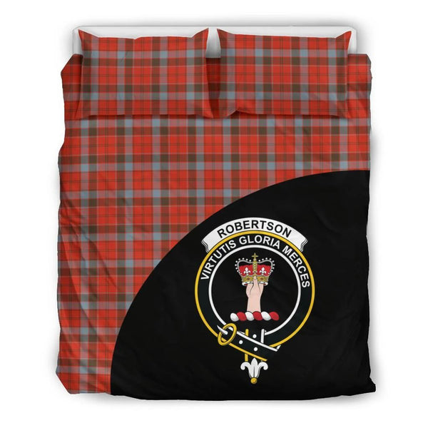 Robertson Weathered Clan Bedding Set, Scottish Tartan Robertson Weathered Clans Bedding Set Wave Style