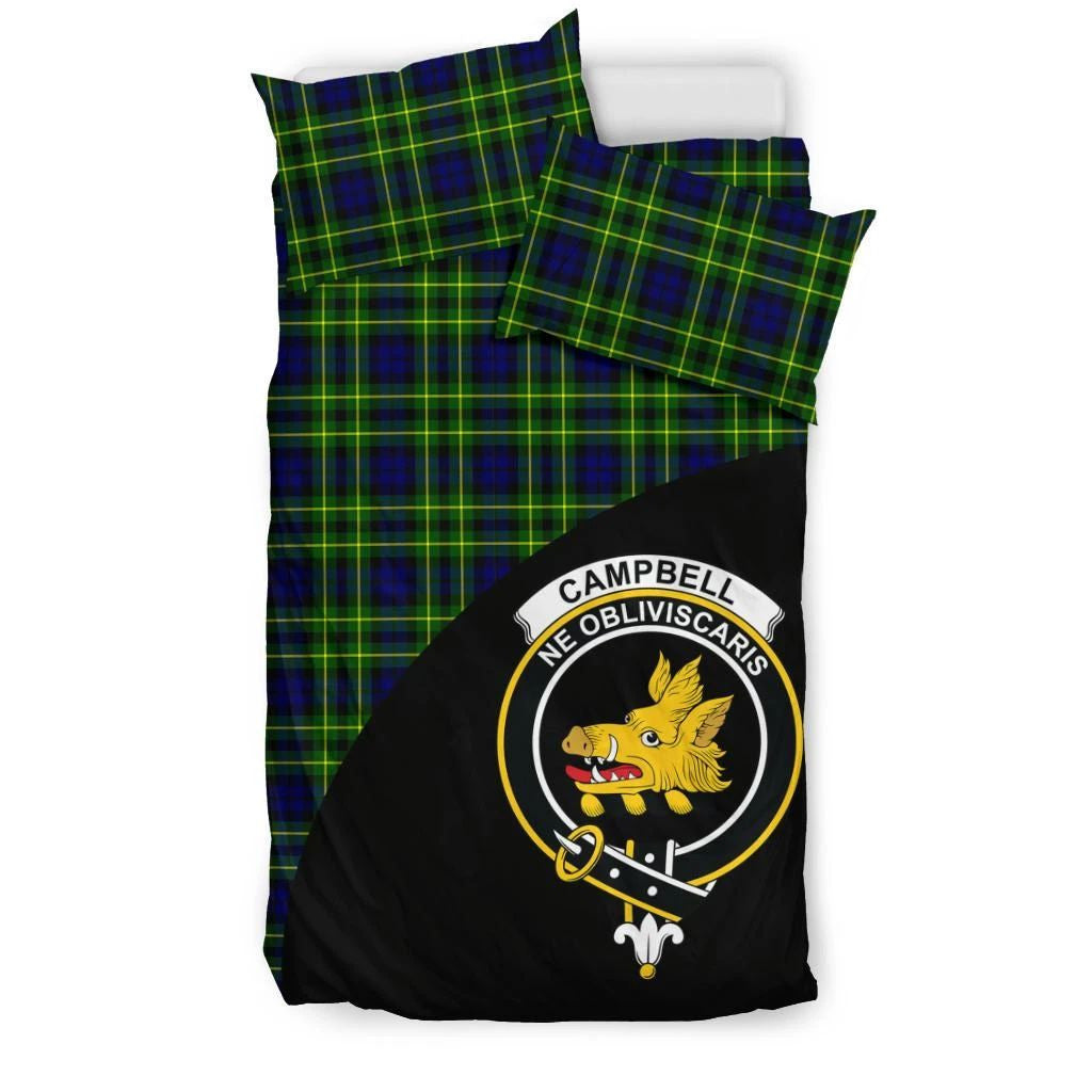 Campbell of Breadalbane Modern Clan Bedding Set, Scottish Tartan Campbell of Breadalbane Modern Clans Bedding Set Wave Style