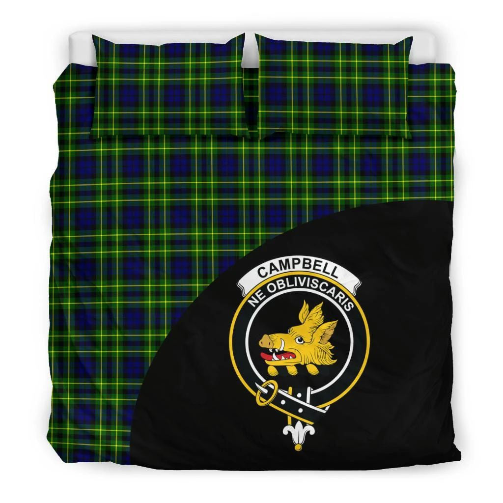 Campbell of Breadalbane Modern Clan Bedding Set, Scottish Tartan Campbell of Breadalbane Modern Clans Bedding Set Wave Style