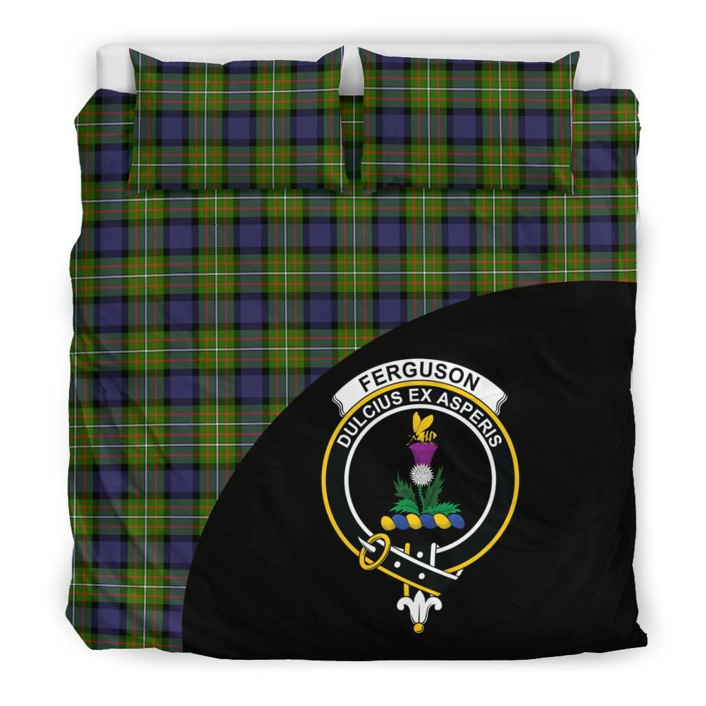 Fergusson Modern Clan Bedding Set, Scottish Tartan Fergusson Modern Clans Bedding Set Wave Style