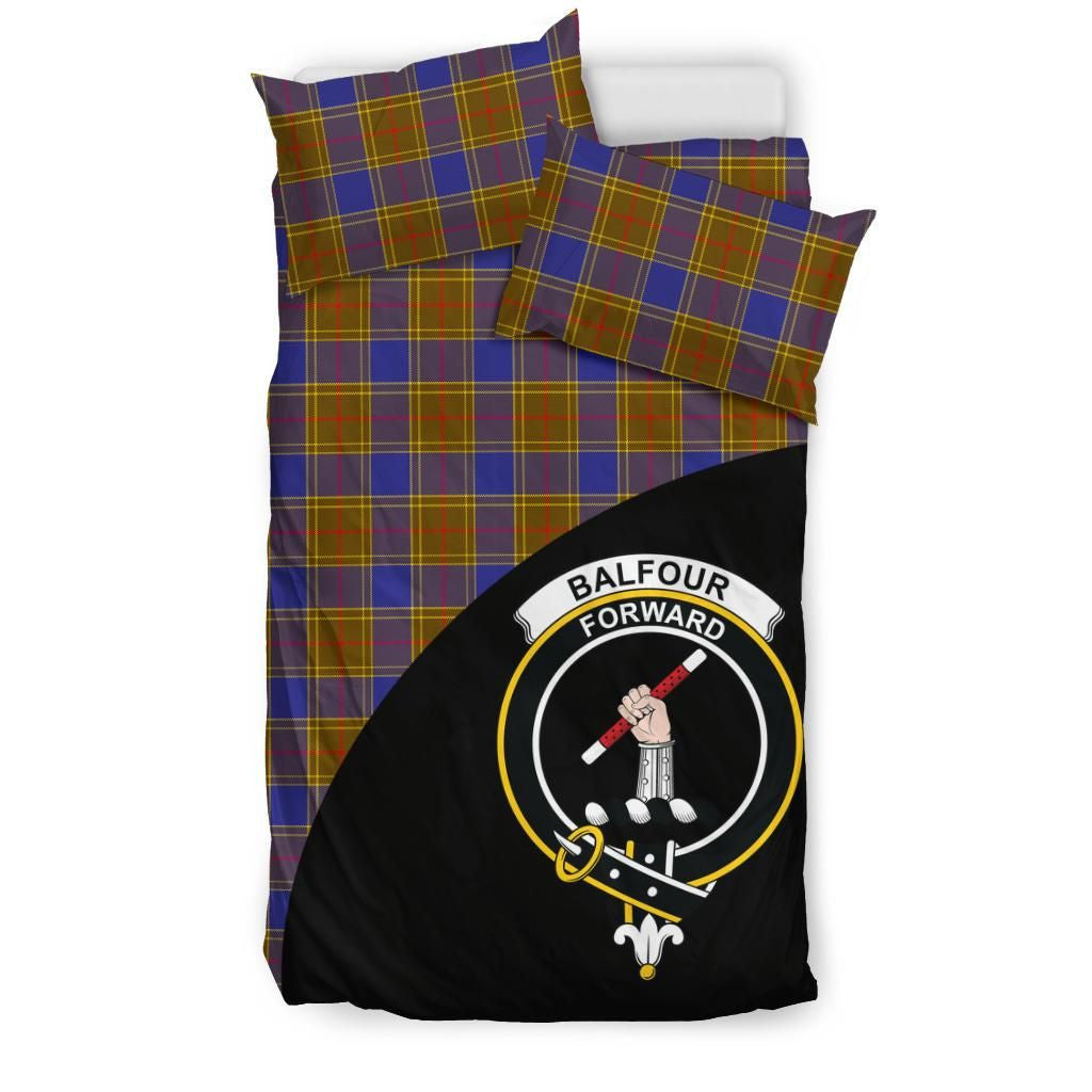 Balfour Modern Clan Bedding Set, Scottish Tartan Balfour Modern Clans Bedding Set Wave Style