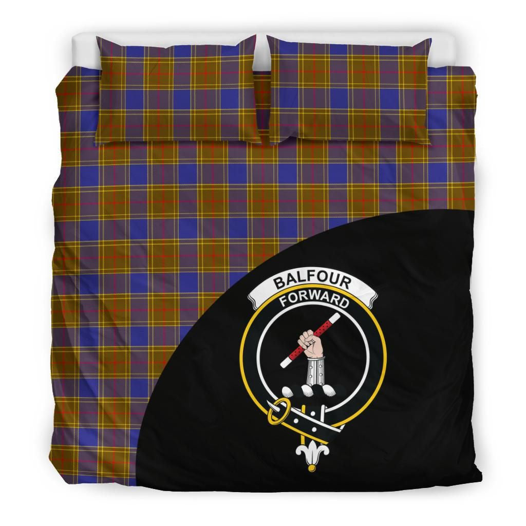 Balfour Modern Clan Bedding Set, Scottish Tartan Balfour Modern Clans Bedding Set Wave Style