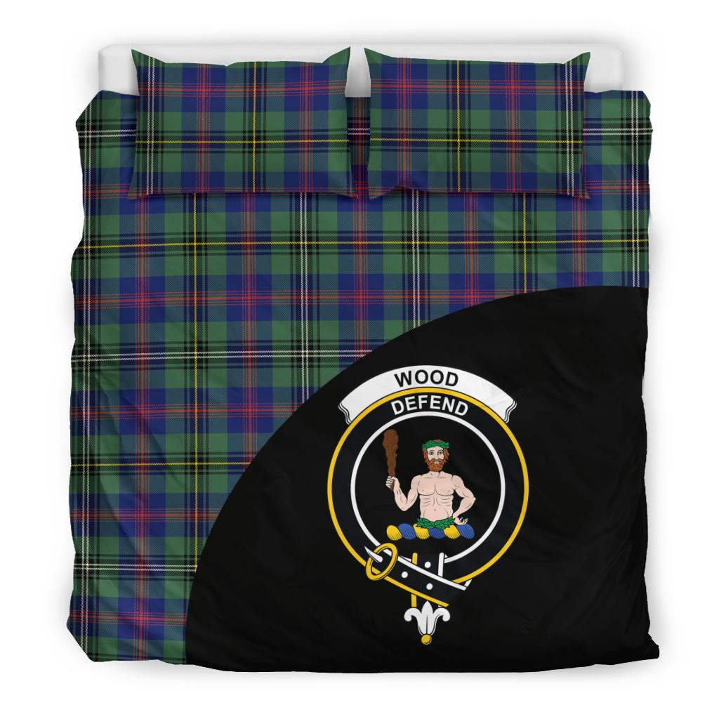 Wood Modern Clan Bedding Set, Scottish Tartan Wood Modern Clans Bedding Set Wave Style