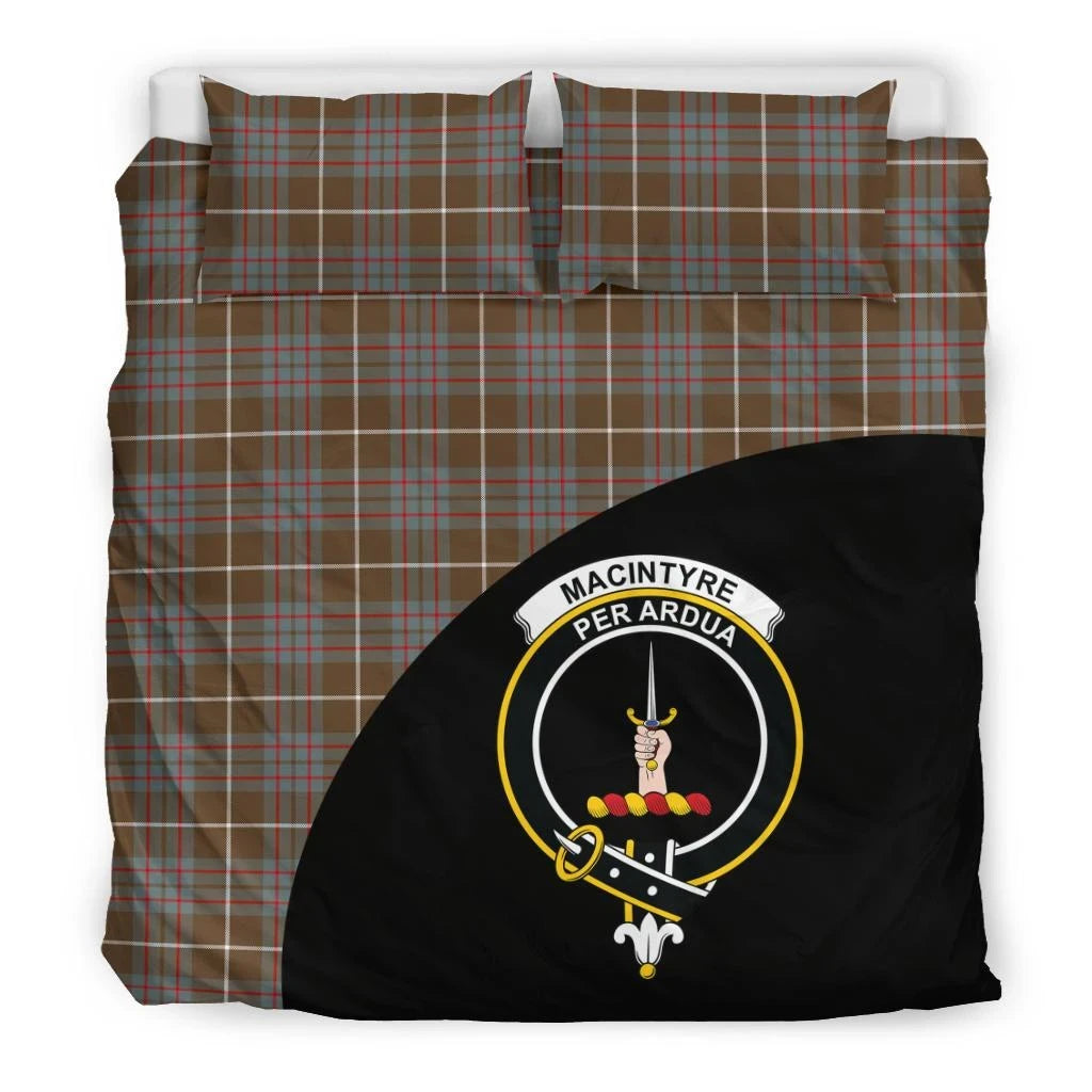 MacIntyre Hunting Weathered Clan Bedding Set, Scottish Tartan MacIntyre Hunting Weathered Clans Bedding Set Wave Style