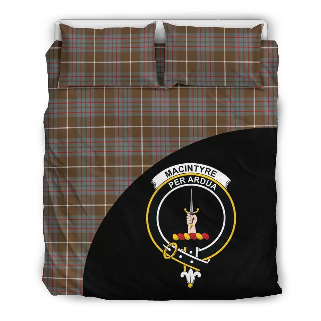 MacIntyre Hunting Weathered Clan Bedding Set, Scottish Tartan MacIntyre Hunting Weathered Clans Bedding Set Wave Style