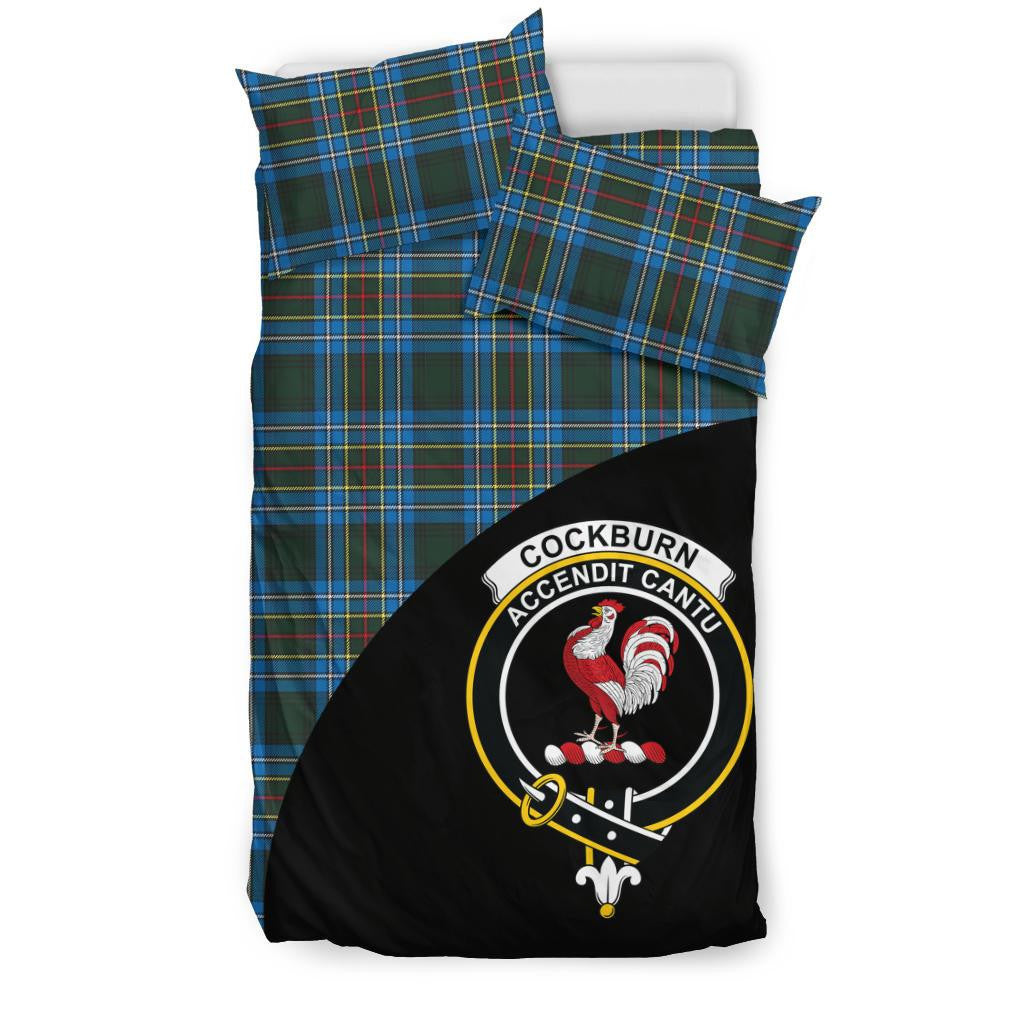 Cockburn Modern Clan Bedding Set, Scottish Tartan Cockburn Modern Clans Bedding Set Wave Style