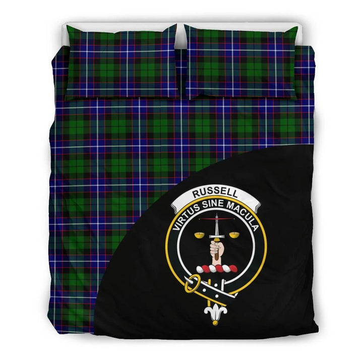 Russell Modern Clan Bedding Set, Scottish Tartan Russell Modern Clans Bedding Set Wave Style