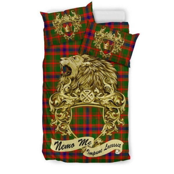 Nithsdale District Clan Bedding Set, Scottish Tartan Nithsdale District Clans Bedding Set Lion Style