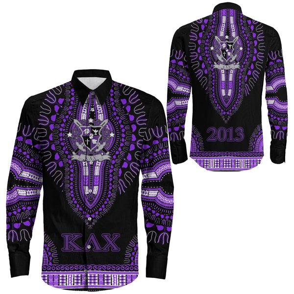 Shirt - Kappa Lambda Chi Dashiki Long Sleeve Button Shirt