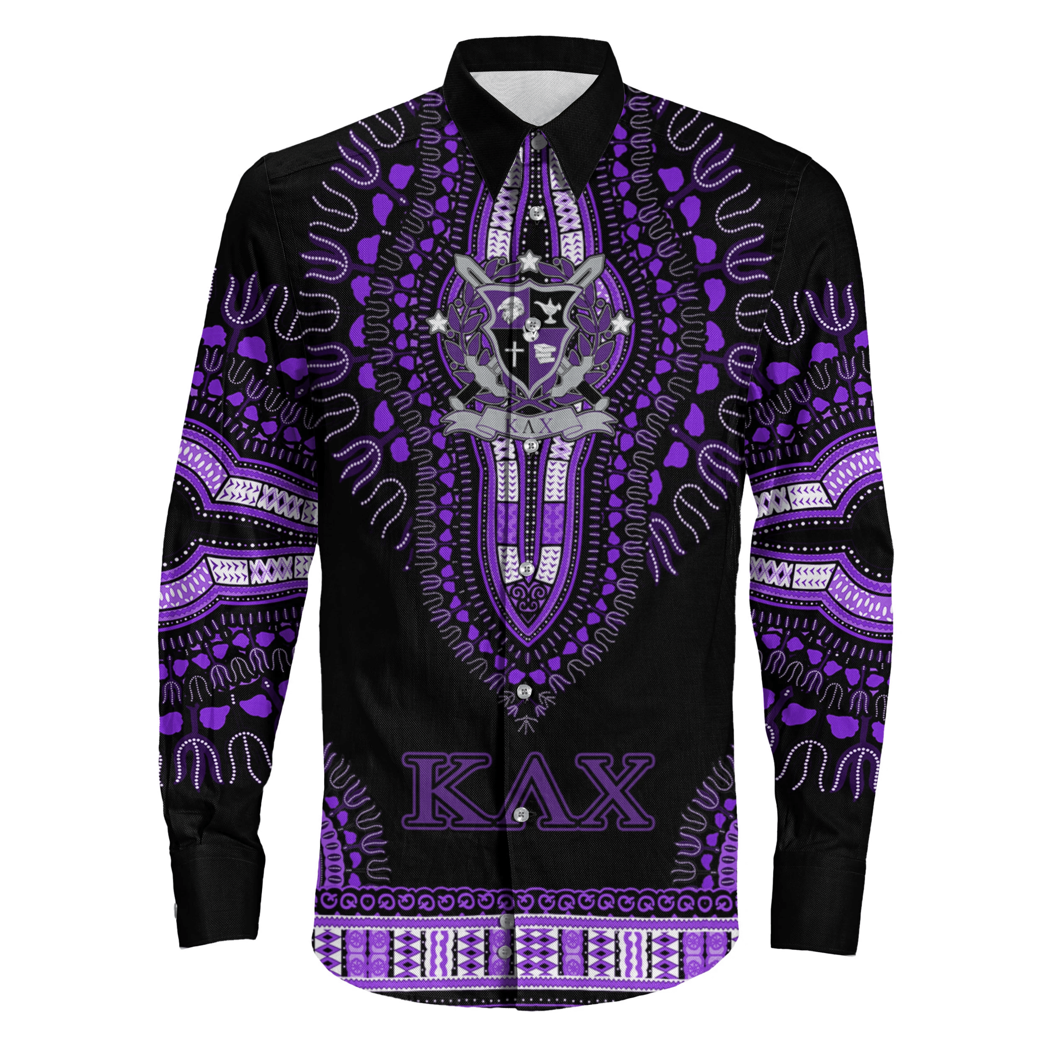 Shirt - Kappa Lambda Chi Dashiki Long Sleeve Button Shirt