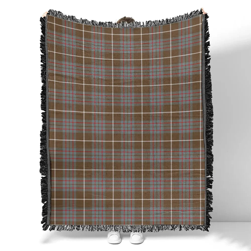 Scottish Tartan MacIntyre Hunting Weathered Clan Woven Blanket Plaid Style