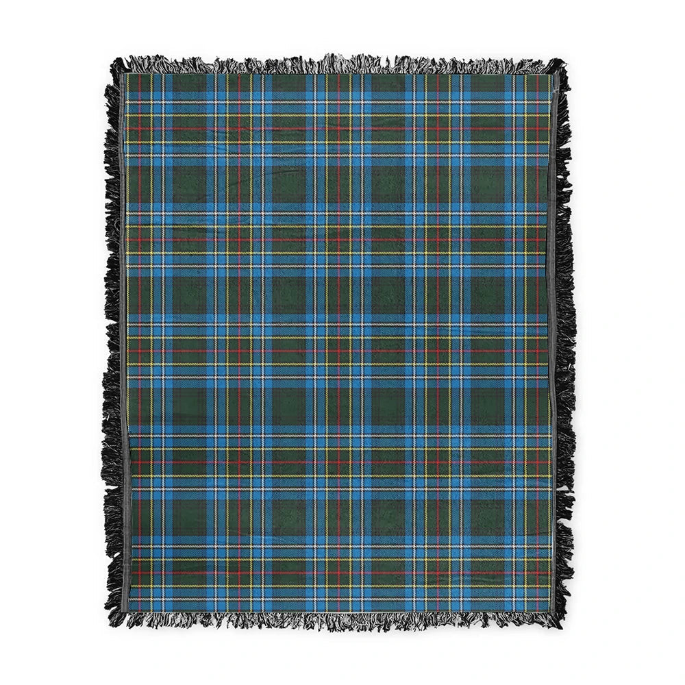 Scottish Tartan Cockburn Modern Clan Woven Blanket Plaid Style