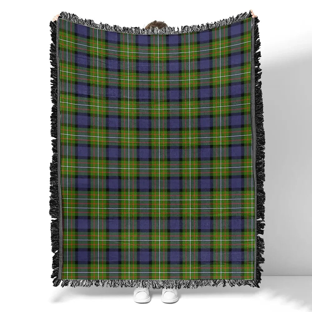 Scottish Tartan Fergusson Modern Clan Woven Blanket Plaid Style