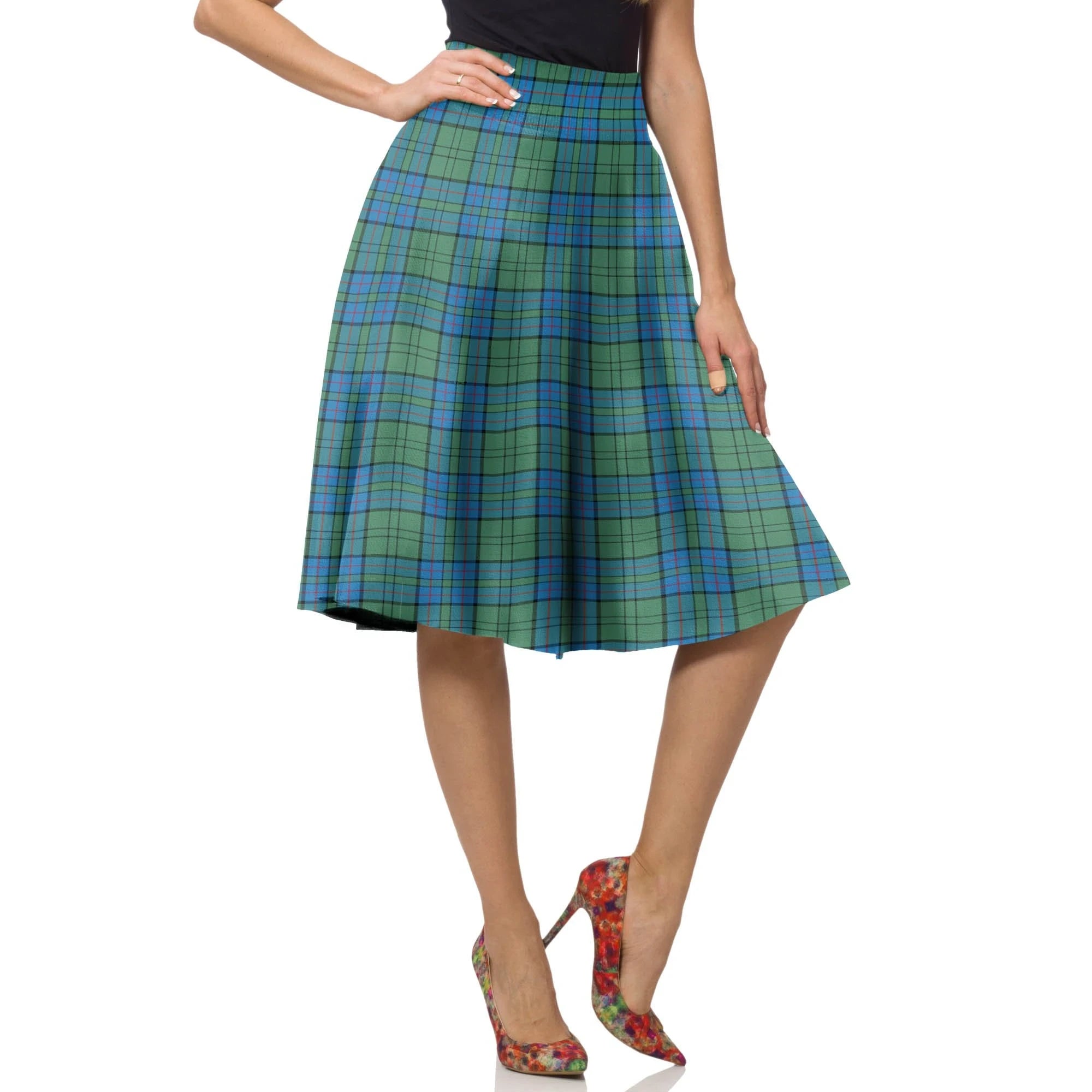 Lockhart Modern Tartan Plaid Ladies Skirt