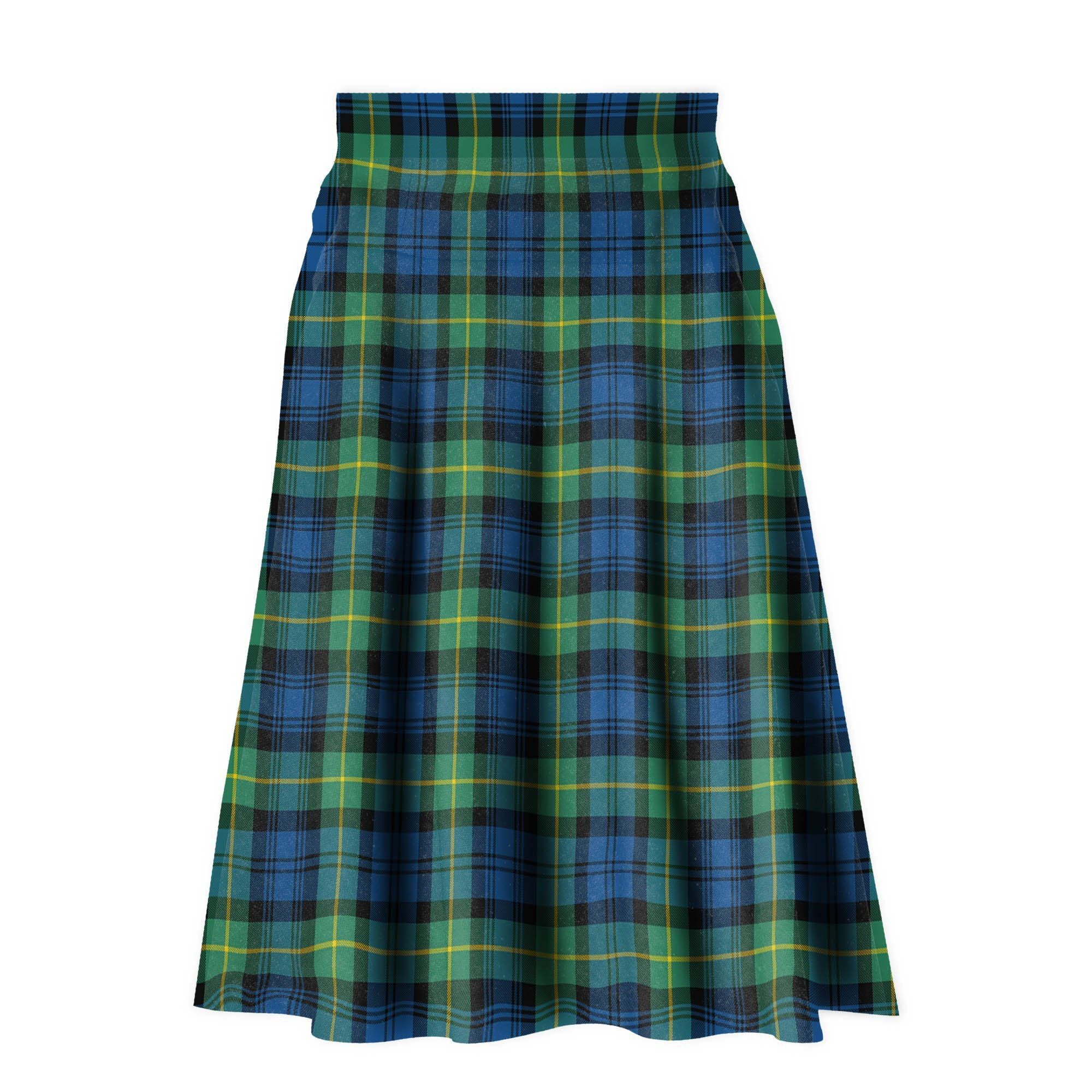 Gordon Ancient Tartan Plaid Ladies Skirt