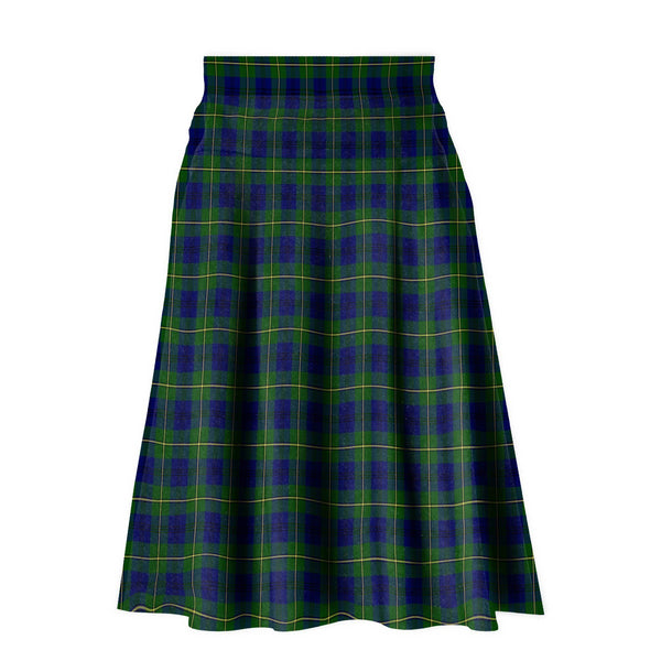Johnston Modern Tartan Plaid Ladies Skirt