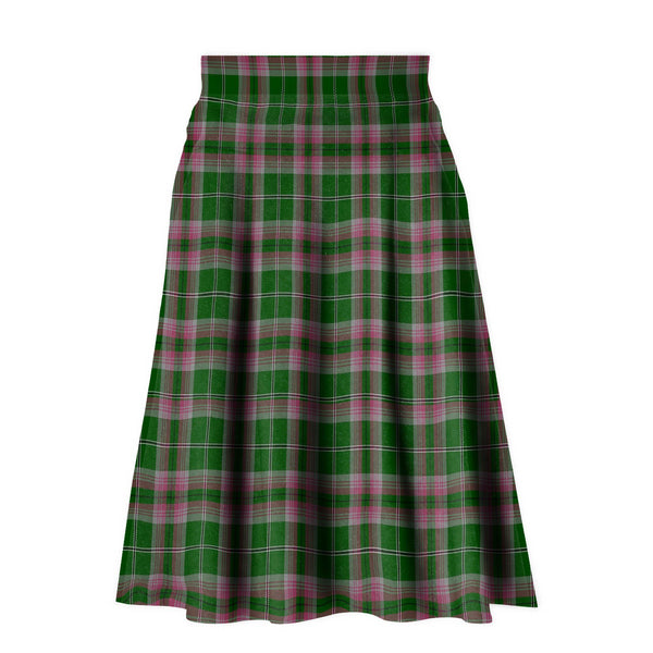 Gray Tartan Plaid Ladies Skirt