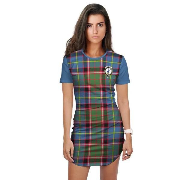 Stirling (of Cadder-Present Chief) Tartan Crest T-Shirt Dress