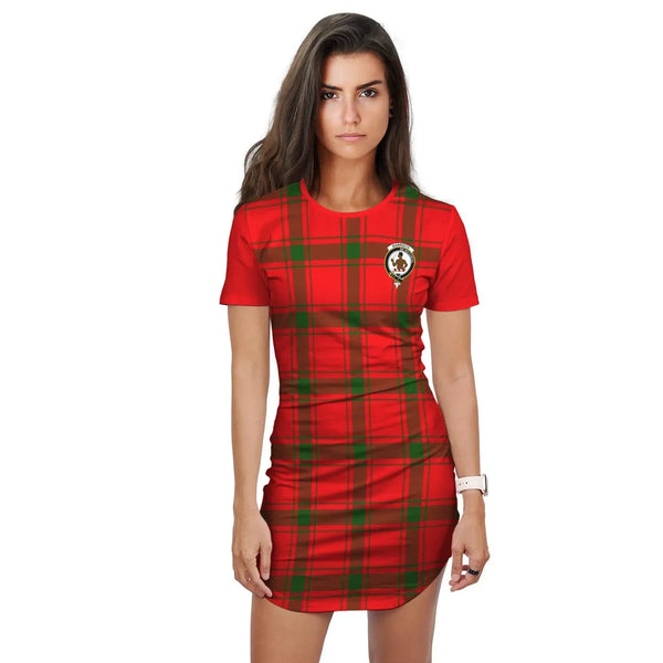 Darroch (Gourock) Tartan Crest T-Shirt Dress