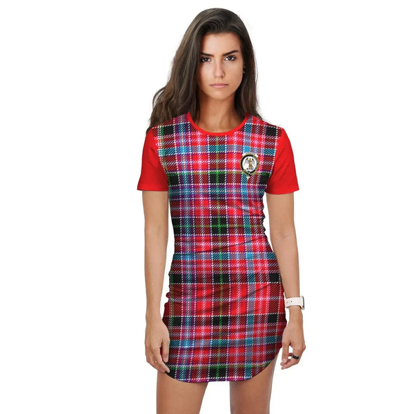 Straiton Tartan Crest T-Shirt Dress