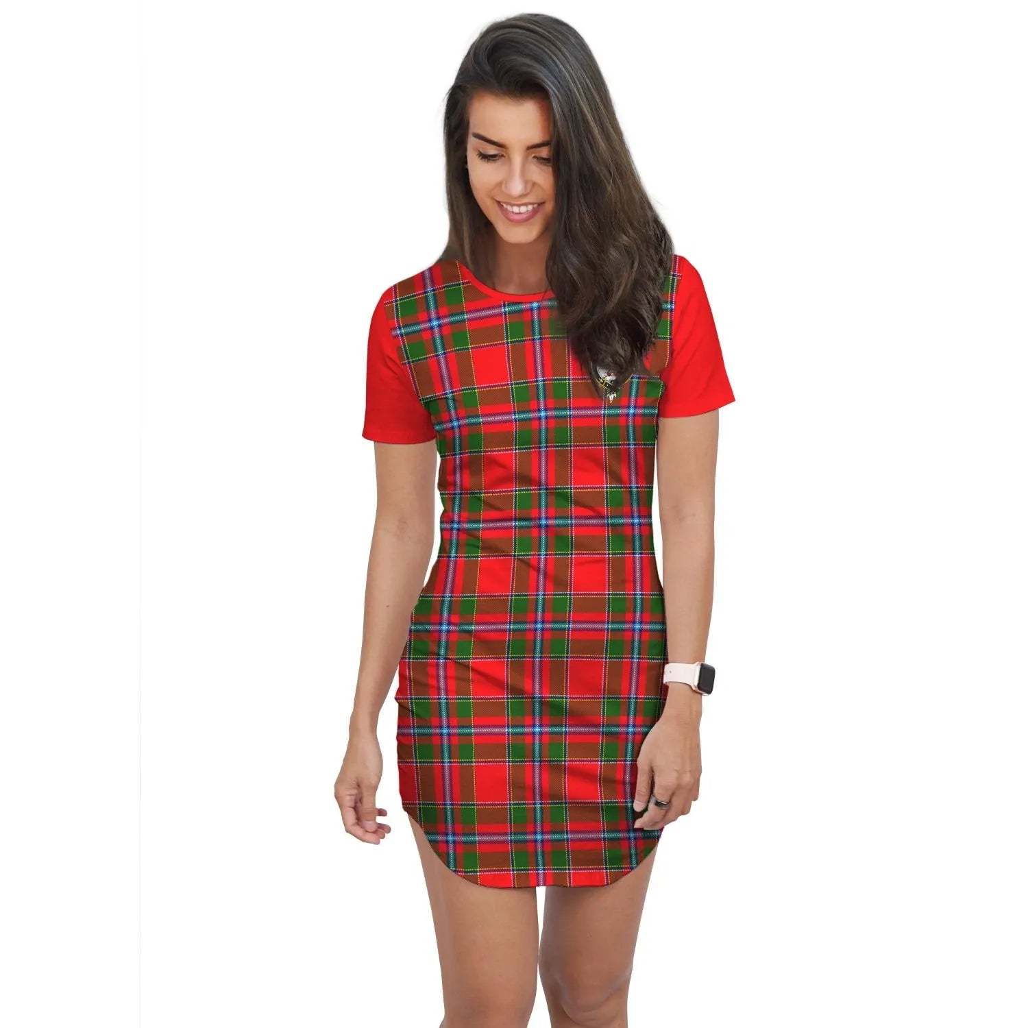 Maule Tartan Crest T-Shirt Dress