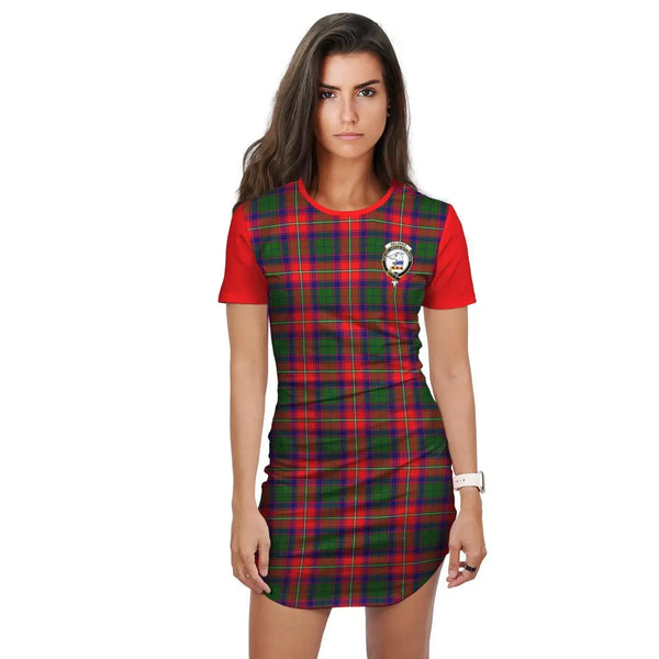 Belshes Tartan Crest T-Shirt Dress