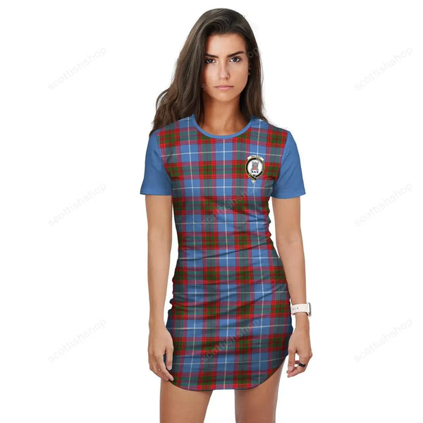 Spalding Tartan Crest T-Shirt Dress
