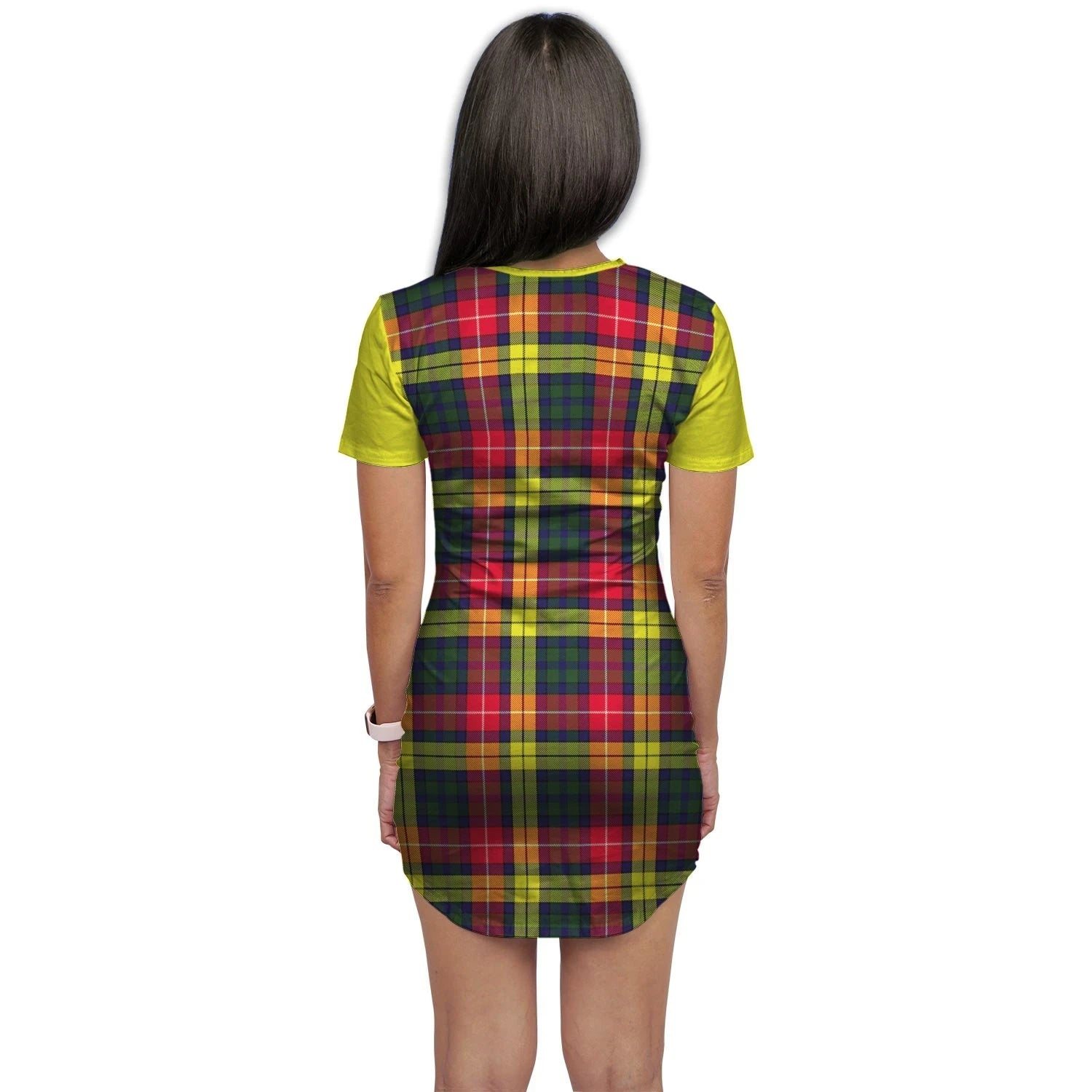 Dewar Tartan Crest T-Shirt Dress