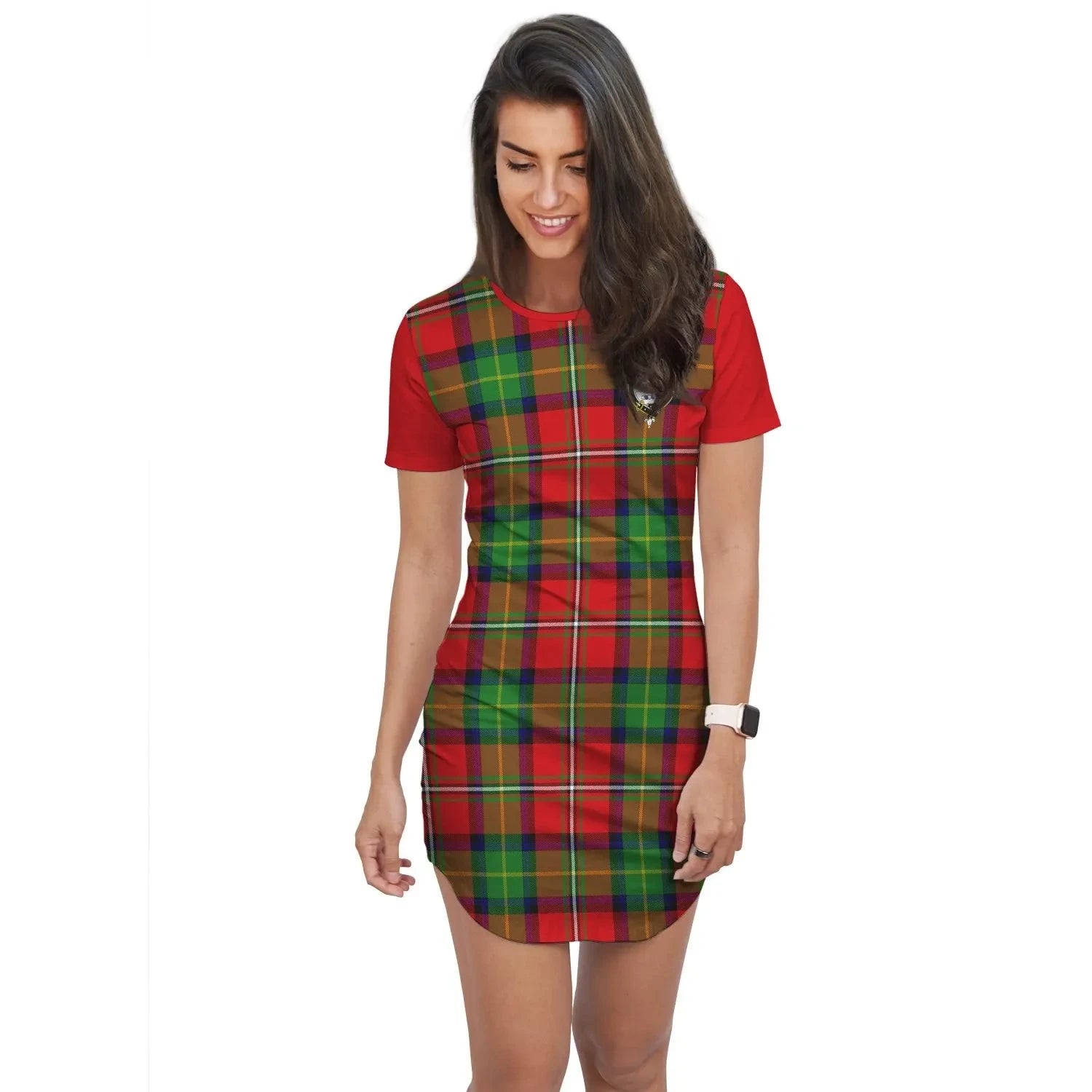 Boyd Tartan Crest T-Shirt Dress