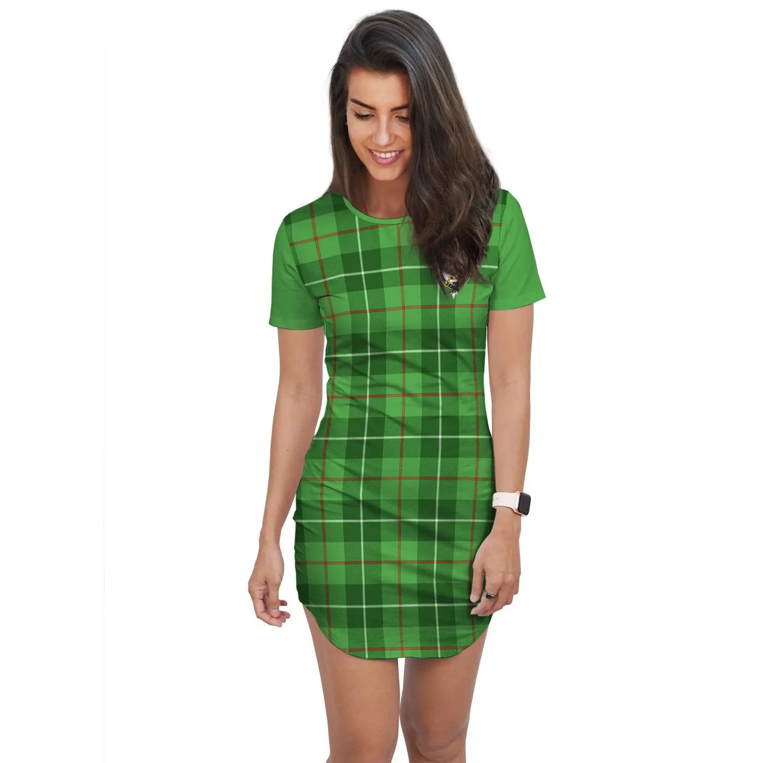 Boyle Tartan Crest T-Shirt Dress