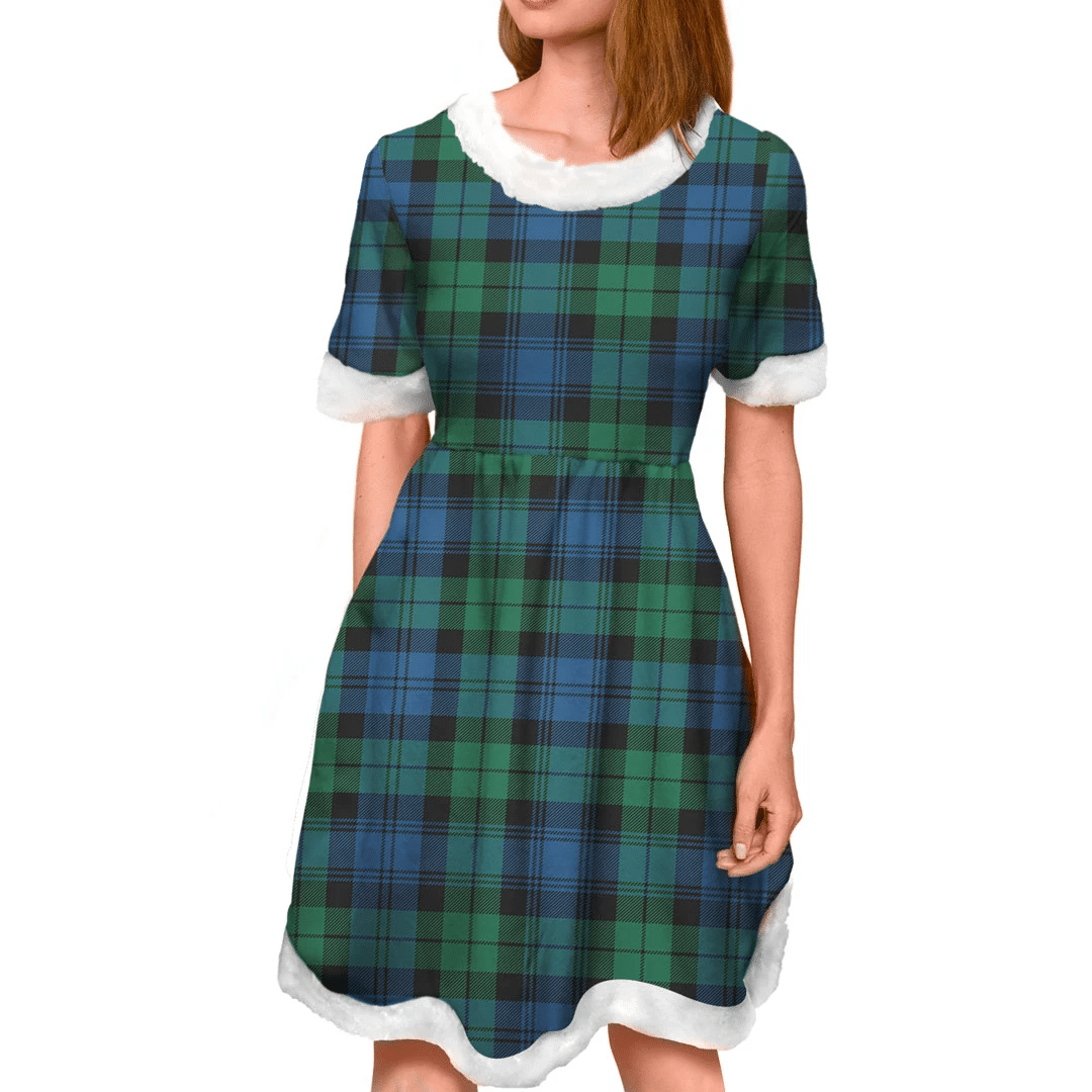 Blackwatch Ancient Tartan Classic Christmas Dress