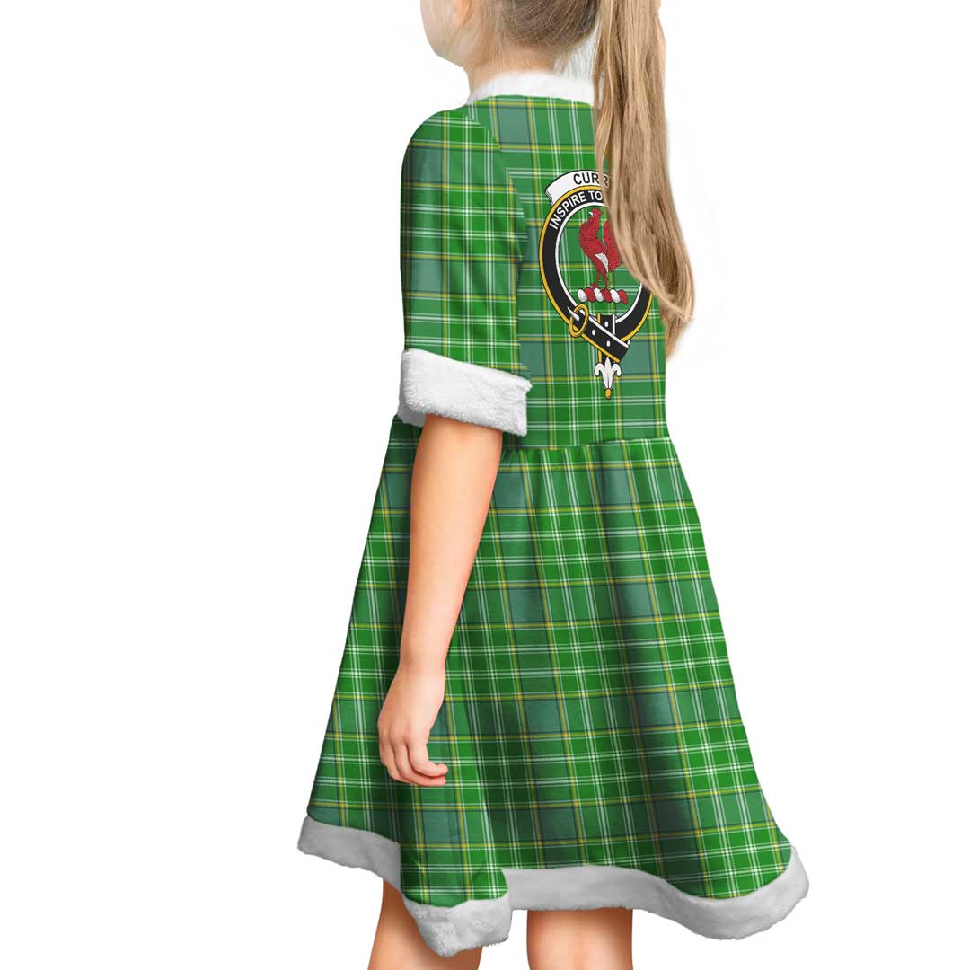 Currie Clan Tartan Crest Christmas Dress