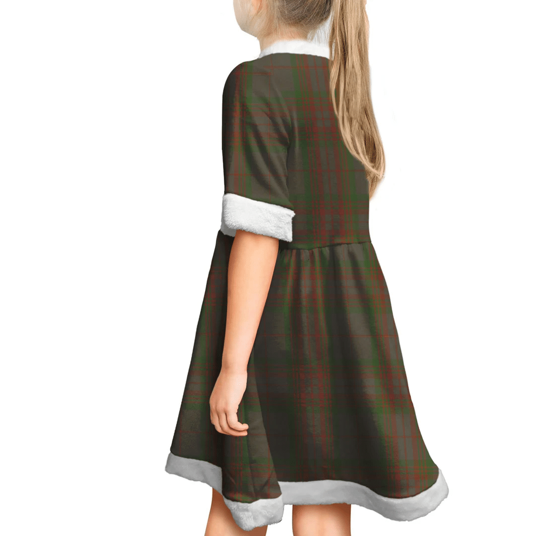 Gray Hunting Tartan Classic Christmas Dress