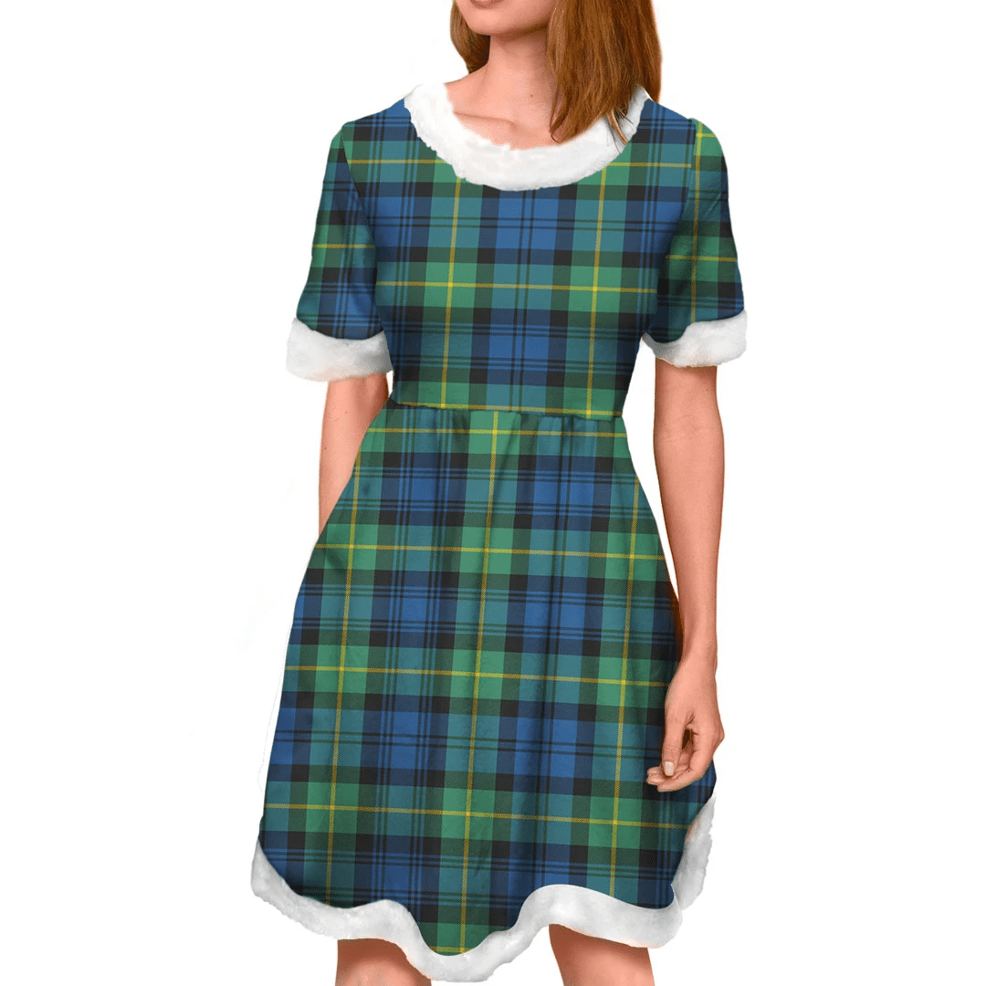 Gordon Ancient Tartan Classic Christmas Dress