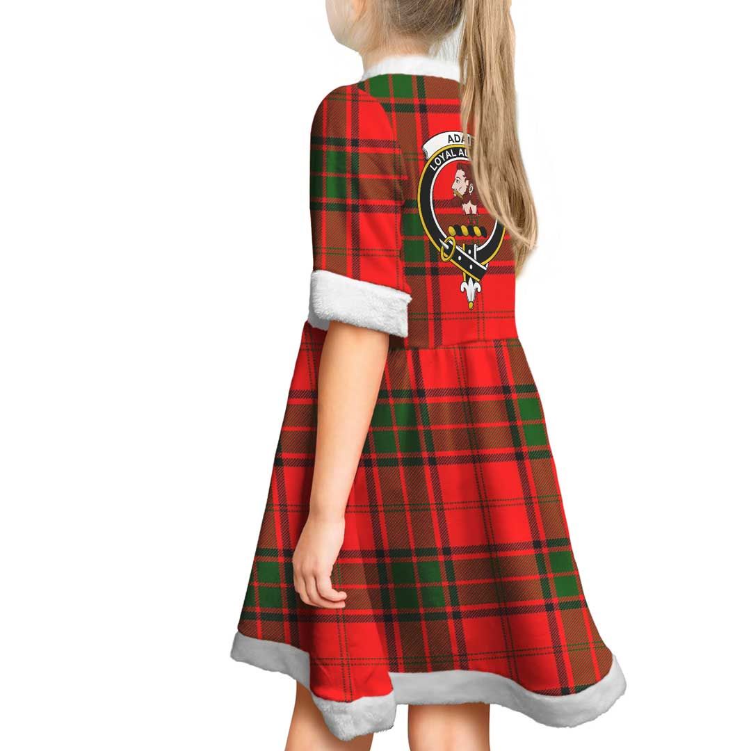 Adair Clan Tartan Crest Christmas Dress